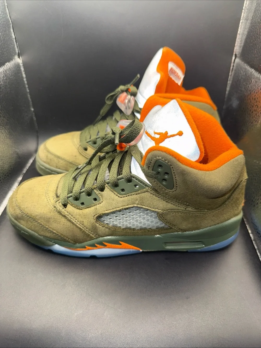 Size 5.5 (GS) - Jordan 5 Retro Mid Olive 2024, 440888-308, Clean, W/Box, Great
